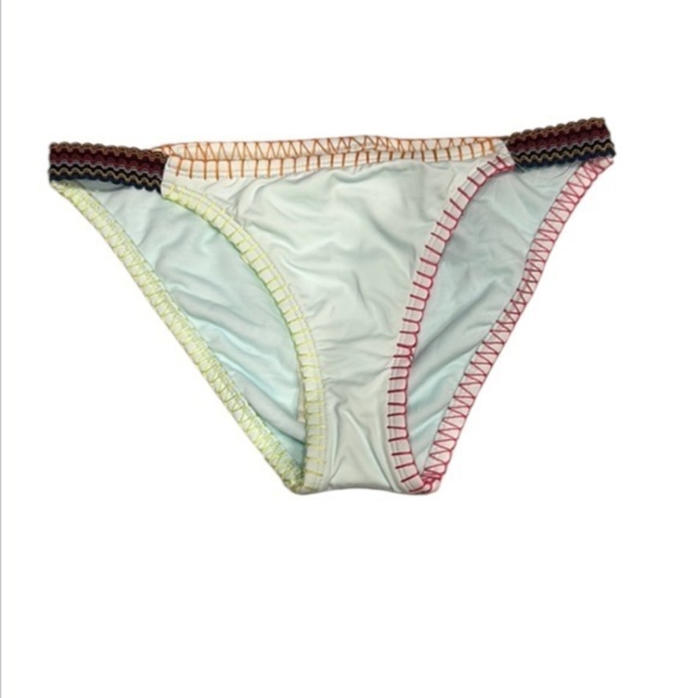 Hobie blue embroidery stitch swim bikini bottom size XS